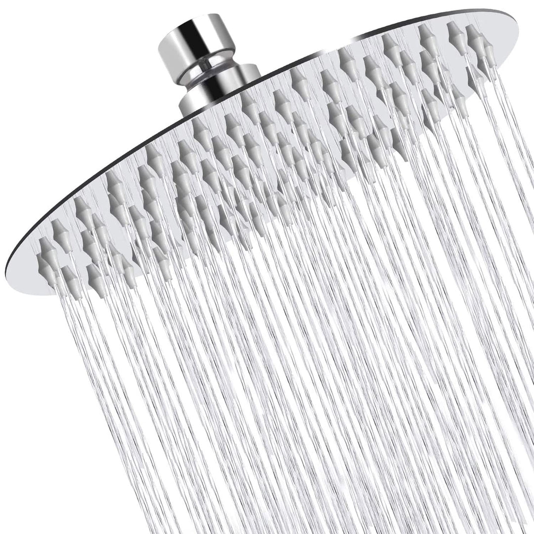8 Zoll(20cm) Regendusche Duschkopf Edelstahl AISI304 Regenbrause Anti-Kalk-Düsen Duschkopf Regendusc