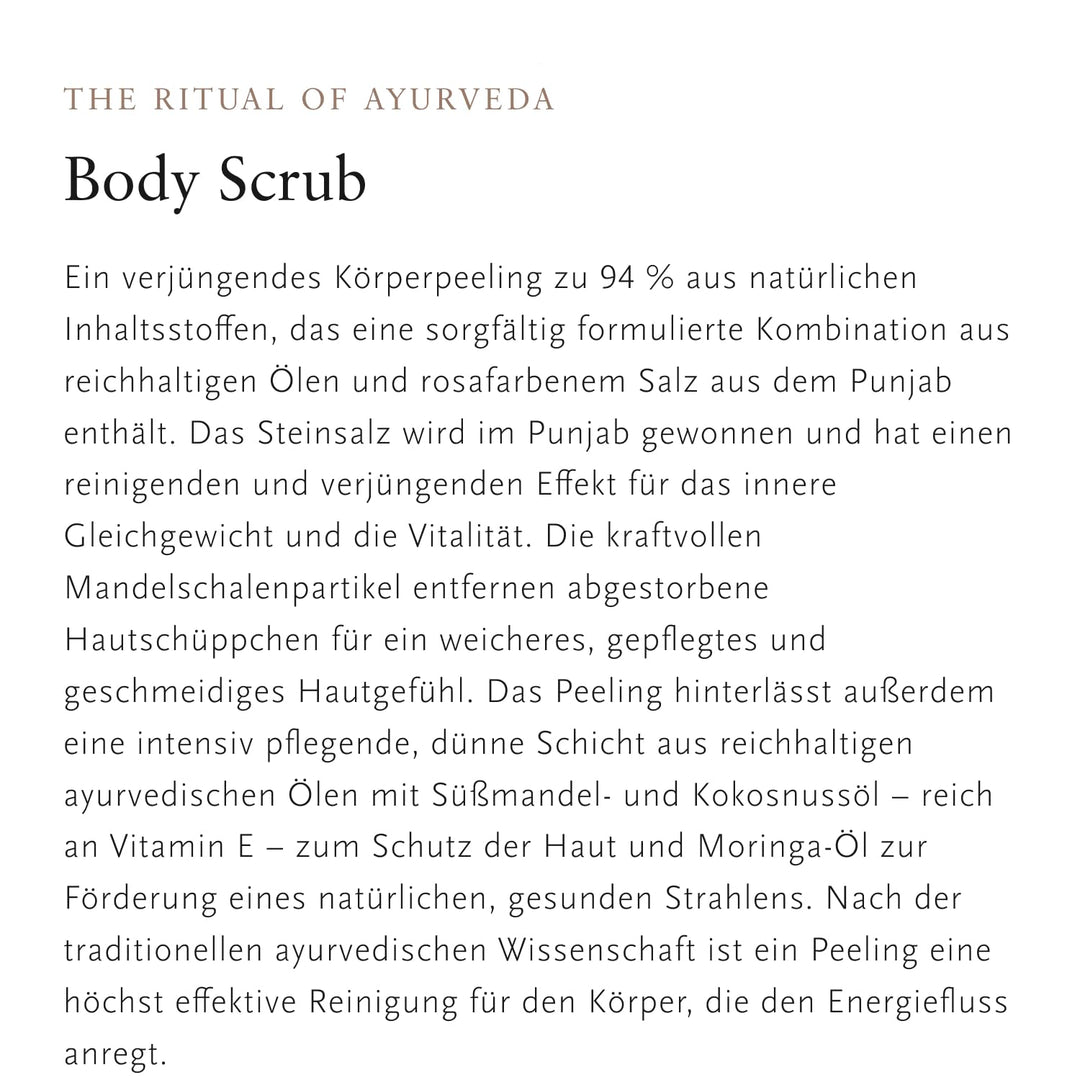 RITUALS Körperpeeling Das Ritual des Ayurveda | Körperpeeling mit rosa Salz aus Punjab und Mandelöl