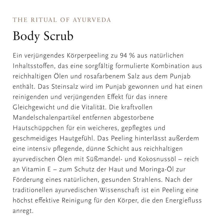 RITUALS Körperpeeling Das Ritual des Ayurveda | Körperpeeling mit rosa Salz aus Punjab und Mandelöl