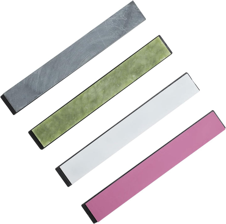 4pcs Schleifstein Set Küchenmesserschärfer 3000/5000/8000/10000 Grits Bunter Schleifstein mit Basis