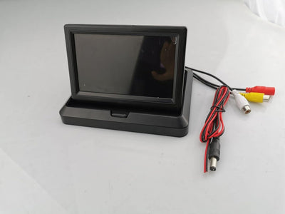 OBEST 5 Zoll TFT LCD Rückfahrkamera Monitor, Faltbare Bildschirm für Rückfahrkamera, V1/V2 Zwei Vide