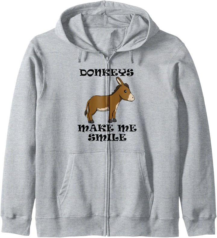 Esel bringen mich zum Lächeln Funny Mule Kapuzenjacke