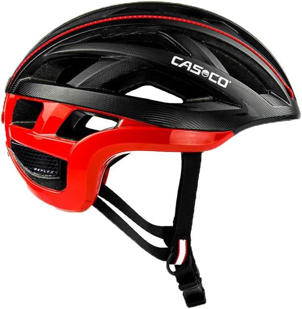 Casco CUDA 2 Strada Helm schwarz/rot 2022 Fahrradhelm schwarz/rot M (54-58 cm), schwarz/rot M (54-58