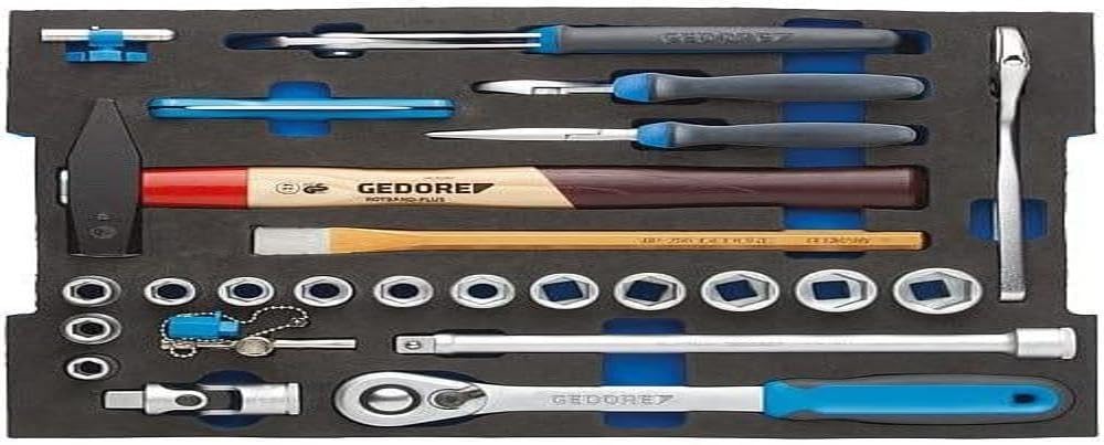 GEDORE 1100 CT2-01 Sortiment Handwerker in 2/2 L-BOXX 136 Modul, 26-TLG Vollmodul L-Boxx 136 Handwer