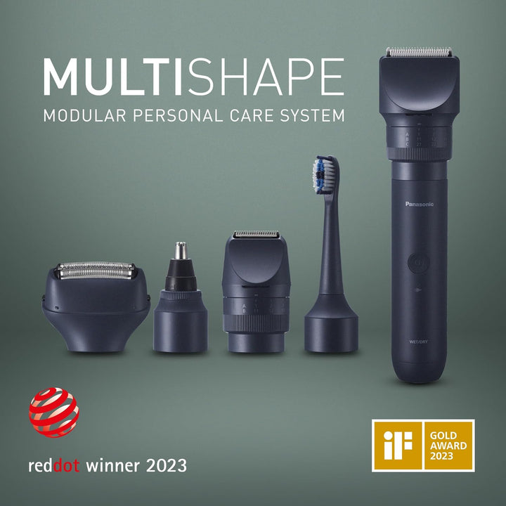 Panasonic MULTISHAPE modulares Körperpflege-System ER-CSF1, 3-Klingen-Scherkopf für Männer mit wiede