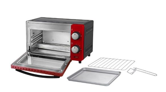 Kalorik Backofen 19L TKG OT 2011 RD I Minibackofen mit Thermostat, Kontrollleuchte, Grillfunktion |