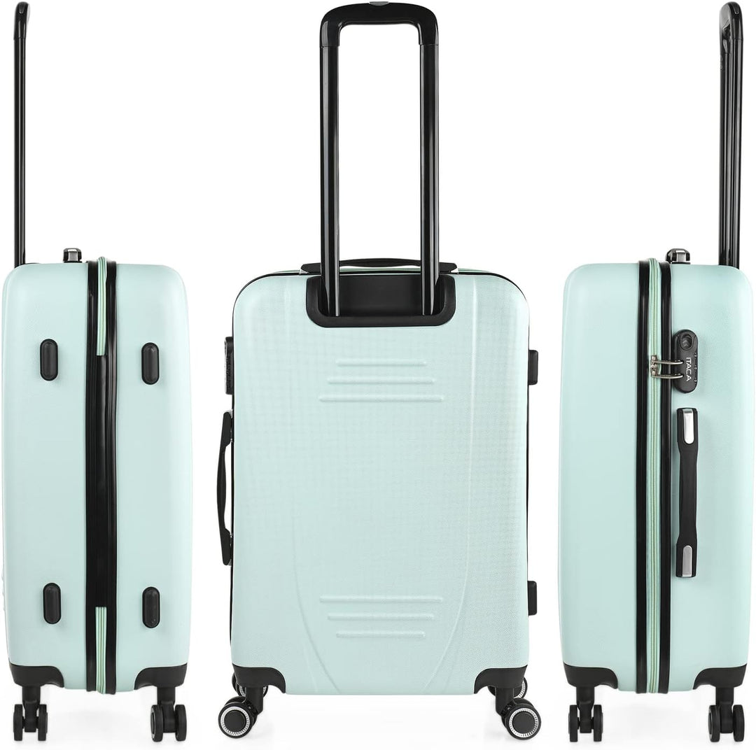 ITACA - Hartschalenkoffer 3-4er Doppelrad ABS Gepäcksets 3-teilig mit TSA-Zahlenschloss - Widerstand