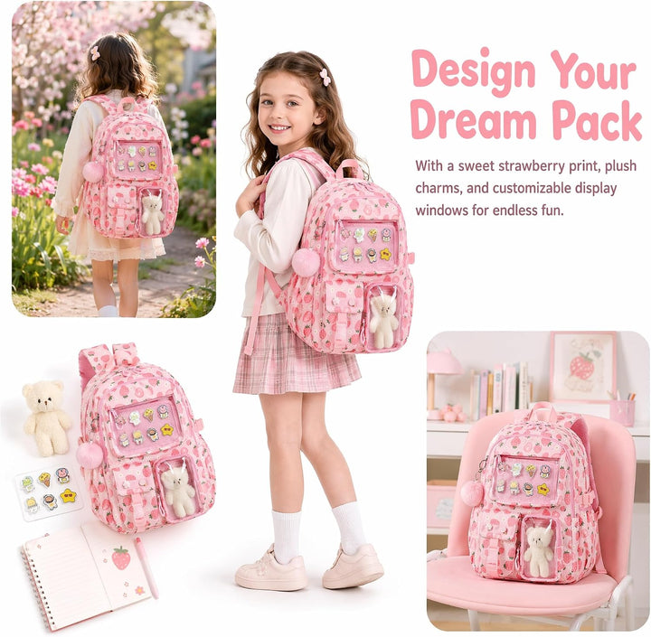 Jumpopack Schulrucksack Mädchen Grundschule Ita Rucksack Set für Teenager Mädchen Schultaschen-Set f
