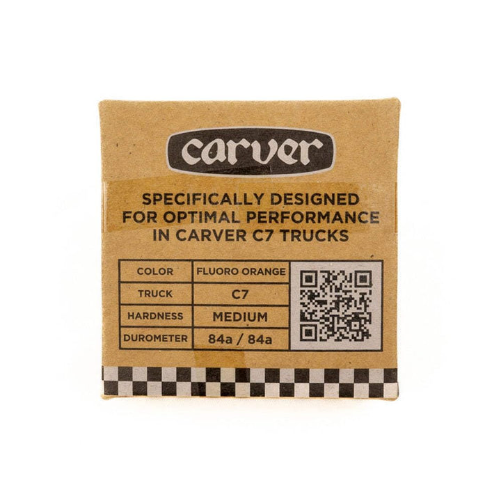 Carver Bushing Set C7 Orange Glo Medium, Orange