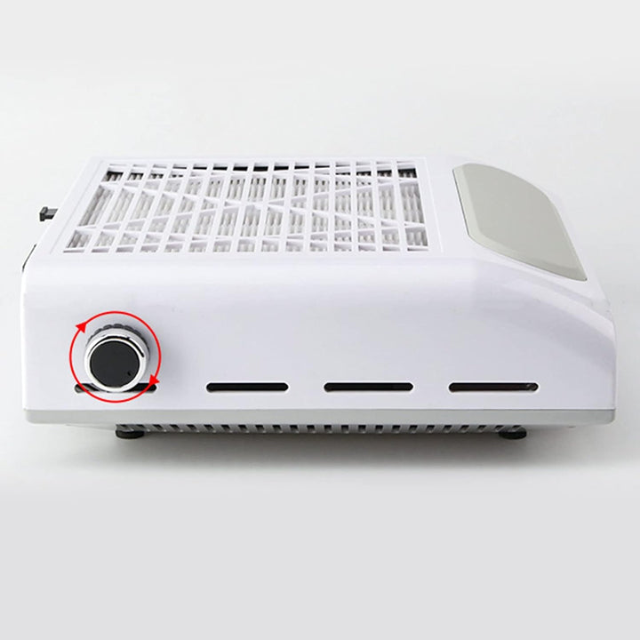 80W Profi Staubabsaugung für Nägel, Weiss Nagelstaubsauger Absaugung Nägel mit Wiederverwendbarem Fi