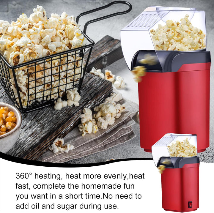 Popcornmaschine: 1200W HeissLuft Popcornmaschine, Selbstgemachte Popcorn Maker, Gesund& Ölfrei, 2 Mi