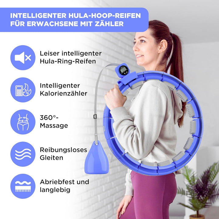 Smart Fitness Hula Hoop Reifen für die Gewichtsabnahme bei erwachsen - Ideal für Anfänger Hula Hoope