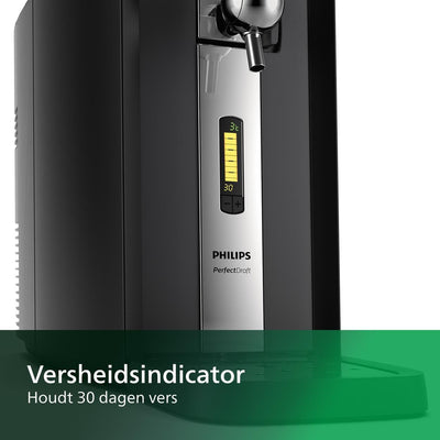 Philips PerfectDraft - Bierzapfmaschine, 6-Liter-Fässer, 30 Tage Bier, 3 °C LCD-Display, 70 W Leistu