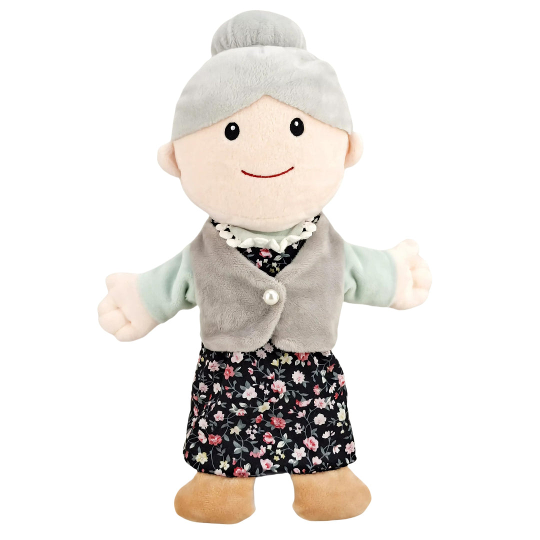 LOMTRATS Familien-Handpuppen für Kinder, inklusive Opa, Oma, Vater, Mutter, Tochter, Sohn, perfekt z