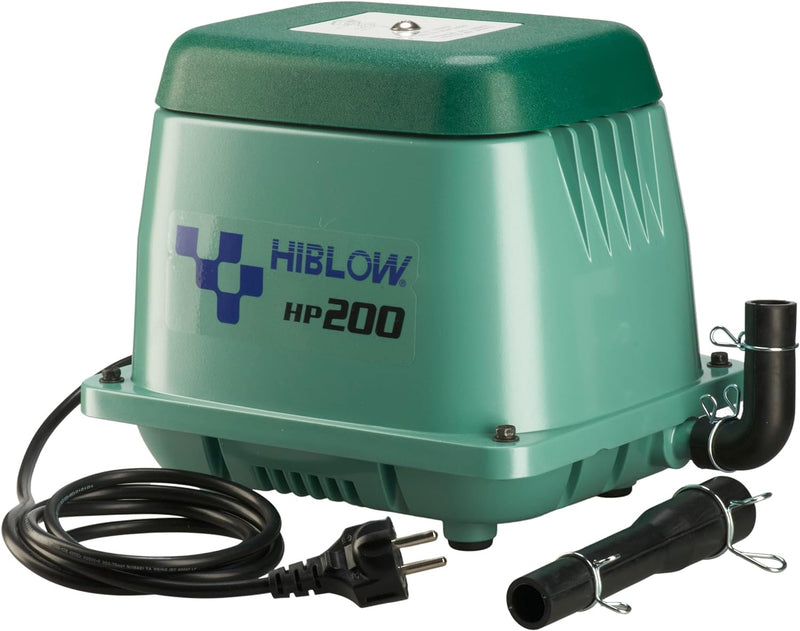 HiBlow Luftpumpe HP-200 230l/min bei 1,3m, Ausgang 18mm, 210 Watt, HP-200