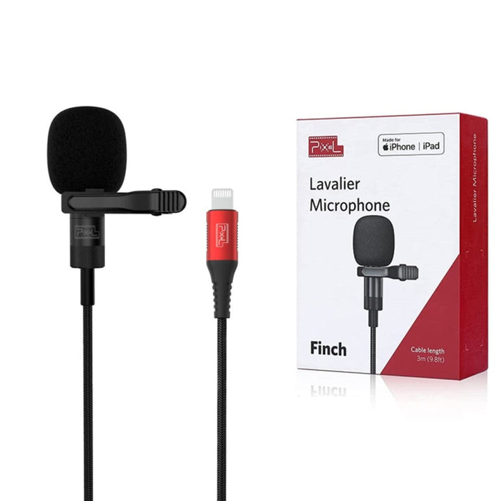 Pixel Apple Lightning Lavalier Mikrofon für iPhone/iPad/iPod Kompatibel mit iPhone 13/12/11/X/XS/XR/