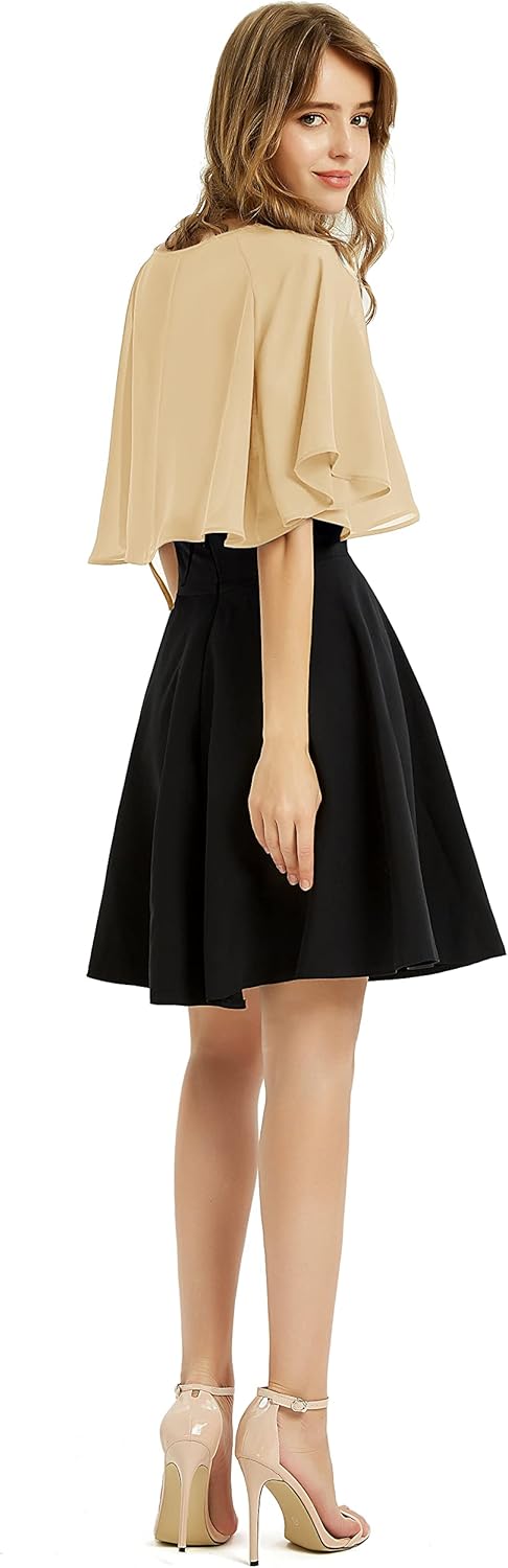 BUCUXE Weicher Chiffon-Schal für Damen, für Abendkleid, Hochzeit, Umhang, Bolero, Überwurf Einheitsg