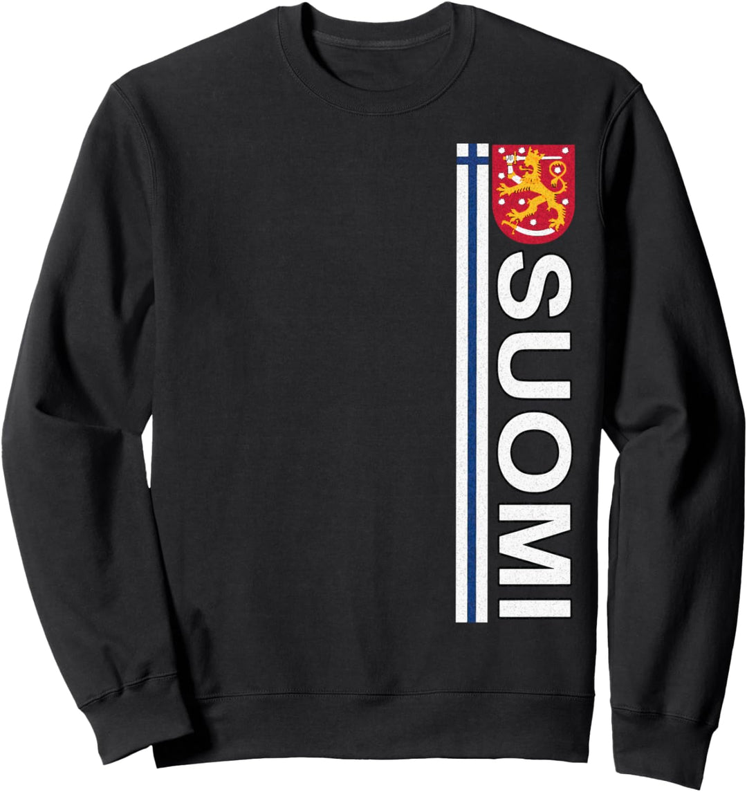 Suomi Sport Style Retro Vertikal Finnland Sweatshirt