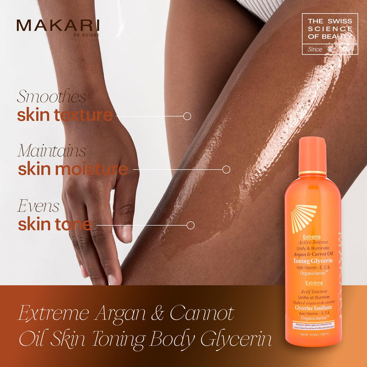 Makari Extreme Karotten & Argan Öl mit Glycerin zur Hautverschönerung 16,8oz - Feuchtigkeitscreme zu