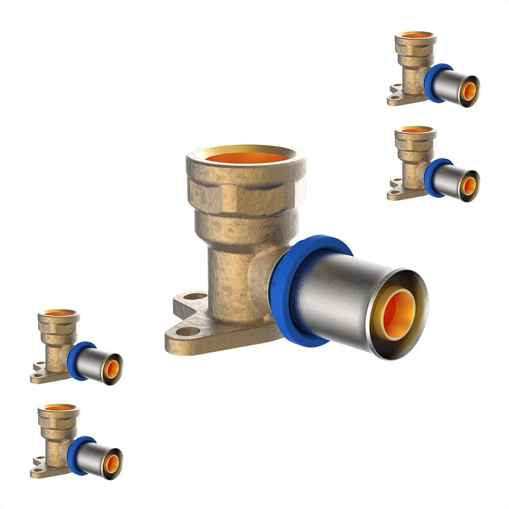 KIRCHHOFF | MSVR Rohr | 5er Set | Pressfitting 20 mm x 1/2" | Aluverbundrohr | für Heizung | Fussbod