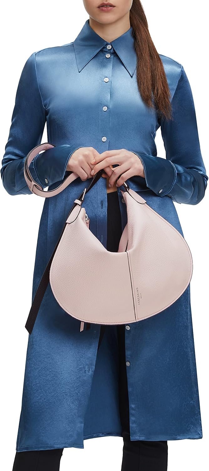 Liebeskind Damen Naomi Heavy Pebble Hobo M Blushed Rose, Blushed Rose