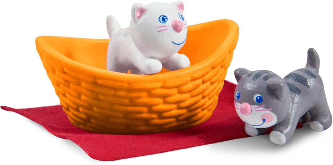 HABA Little Friends Katzenbabys - Tierfigur für Kinder ab 3 Jahren - Haustiere für kreatives Rollens