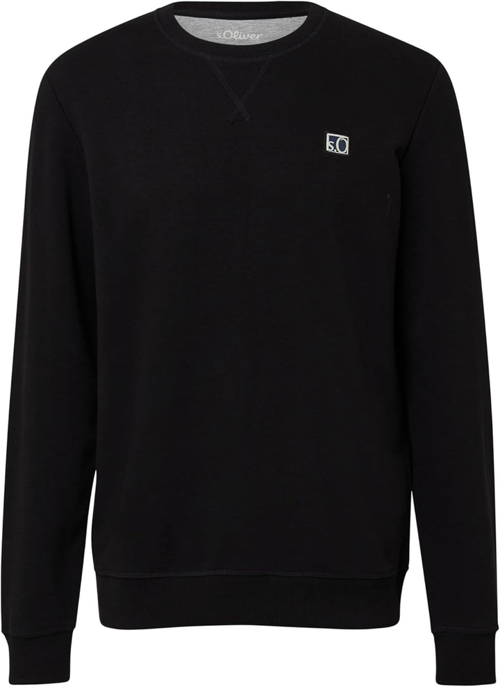 s.Oliver Sweatshirt aus Baumwollmix mit Crew Neck S 9999_schwarz, S 9999_schwarz