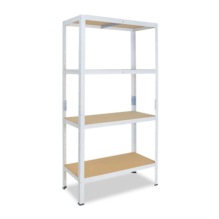 shelfplaza® 155x50x40cm Home Schwerlastregal weiss/Metallregal mit 4 Böden/Kellerregal Metall, Garag