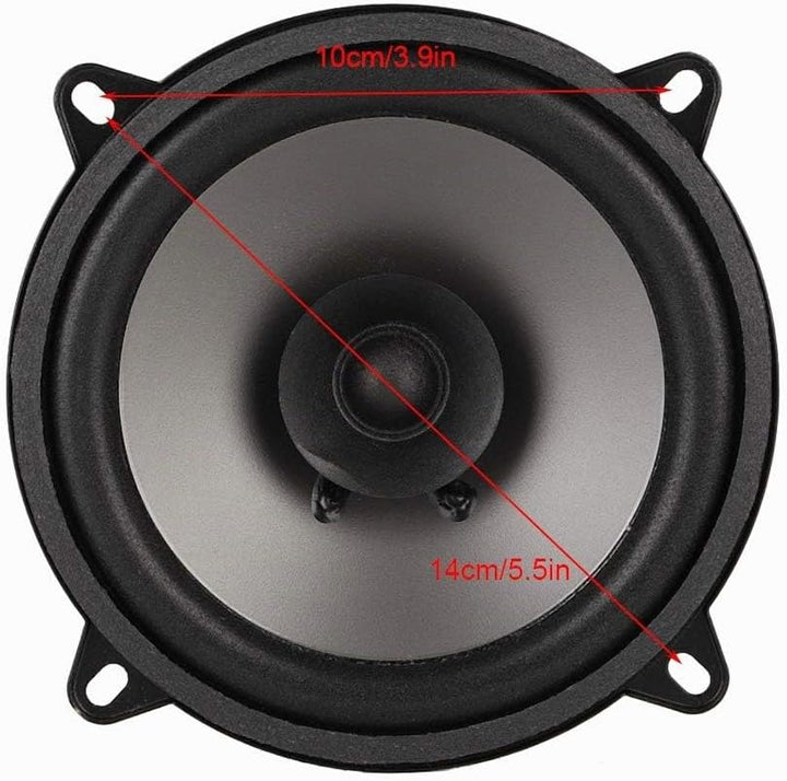 Qiilu 130mm Speakers Auto Koaxial Lautsprecher, 5 Zoll 400W Auto Koaxial Lautsprecher Automobile Aud