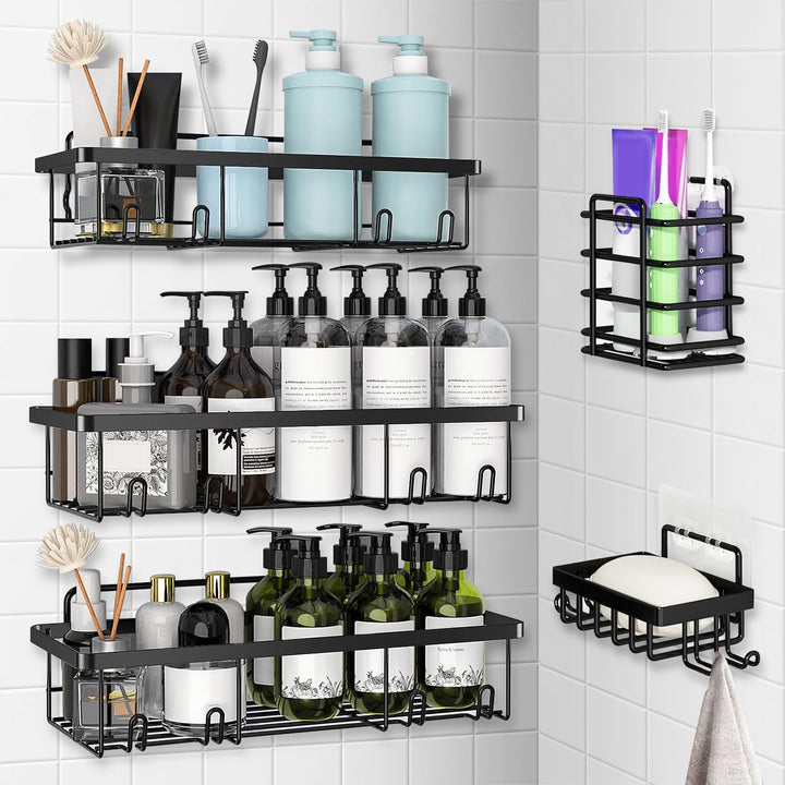 Esteopt Duschablage Ohne Bohren: rostfreie Badezimmer,Shampoo Halterung,Bathroom Organizer Shelf,sel
