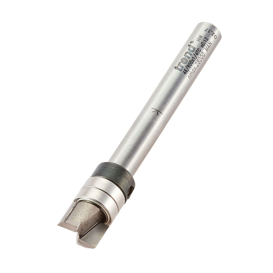 Trend Professioneller Kugelgelagerter Profilfräser, 9,5 mm Durchmesser x 6,35 mm Schnitt, 1/4 Zoll S