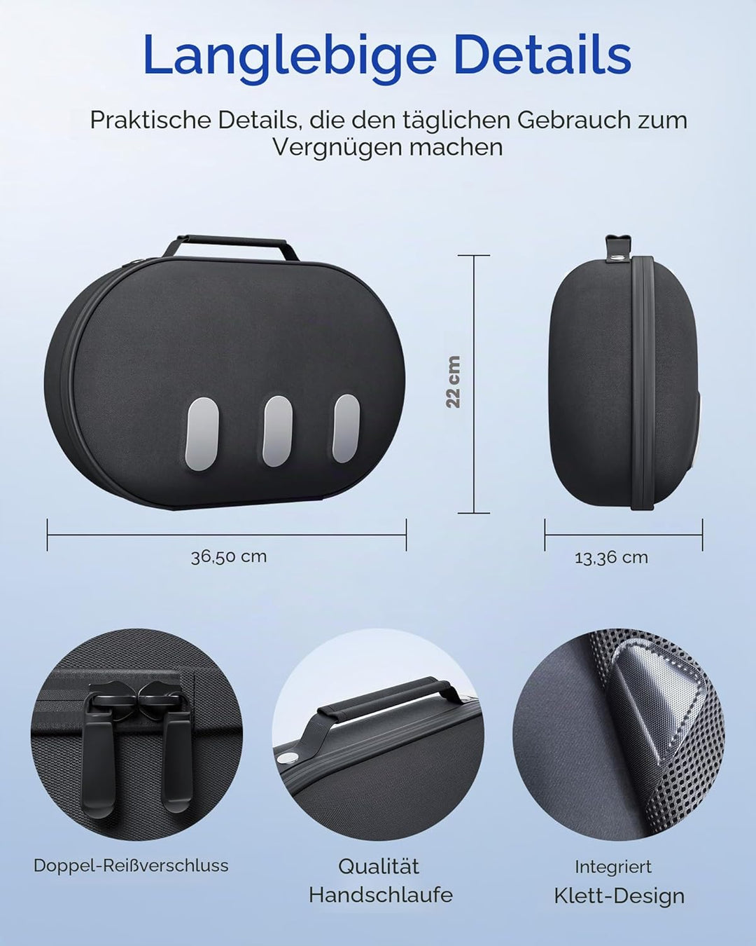 Aubika für Mate Quest 3 Tasche, Harte Case für Oculus Quest 3 Zubehör, Kompatibel mit Quest 2/Pico 4