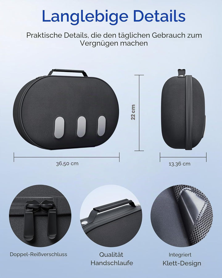 Aubika für Mate Quest 3 Tasche, Harte Case für Oculus Quest 3 Zubehör, Kompatibel mit Quest 2/Pico 4