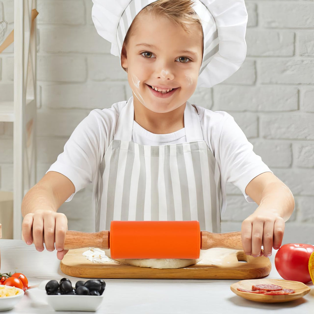 STOBOK Kinder Nudelholz Silikon Teigroller Kompakt Grösse Ergonomisch Leicht Zu Halten Für Backen Un