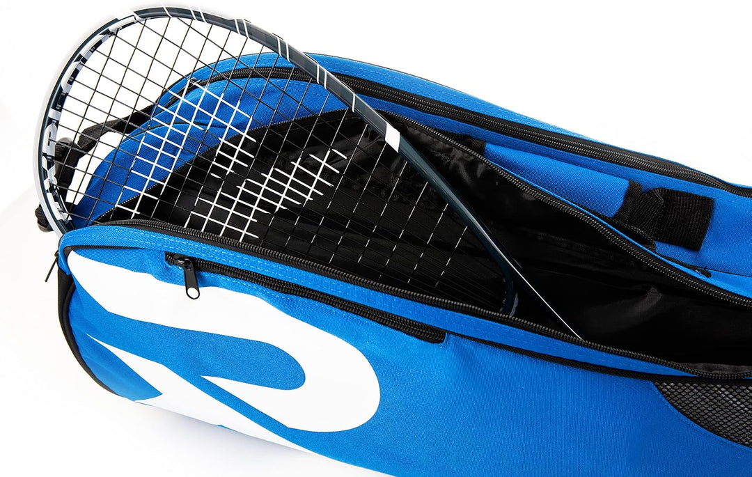 Raquex Schlägertasche für Tennis-, Badminton- und Squashschläger. Tennistasche für bis zu 6 Schläger