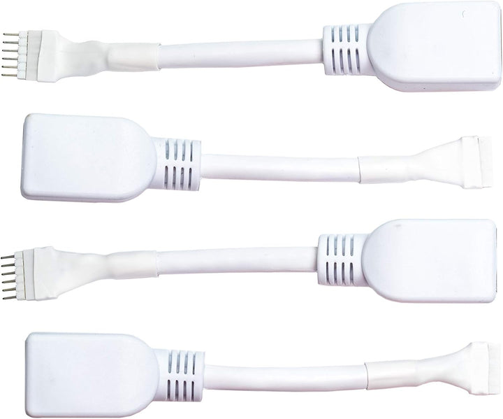 Litcessory RJ45 auf 6-Polig Ethernet-Adapter für Philips Hue Lightstrip Plus (4 Stück - Zwei Paare,