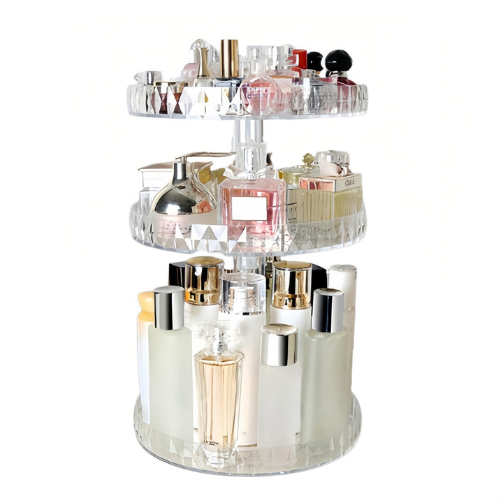 SLHEQING Kosmetik Organizer 360 Grad Drehbarer Multifunktionale Make up Aufbewahrungsbox Einstellbar