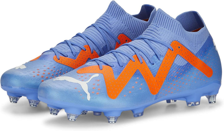 PUMA Herren Future Match Mxsg Fussballschuh 42.5 EU Blue Glimmer Puma White Ultra Orange, 42.5 EU Bl