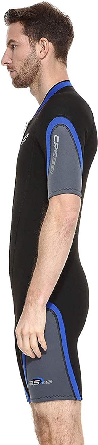 Cressi Playa Man Shorty Wetsuit – Kurzer Neoprenanzug 2.5mm aus Hochelastischem für Herren 2.5mm XXX