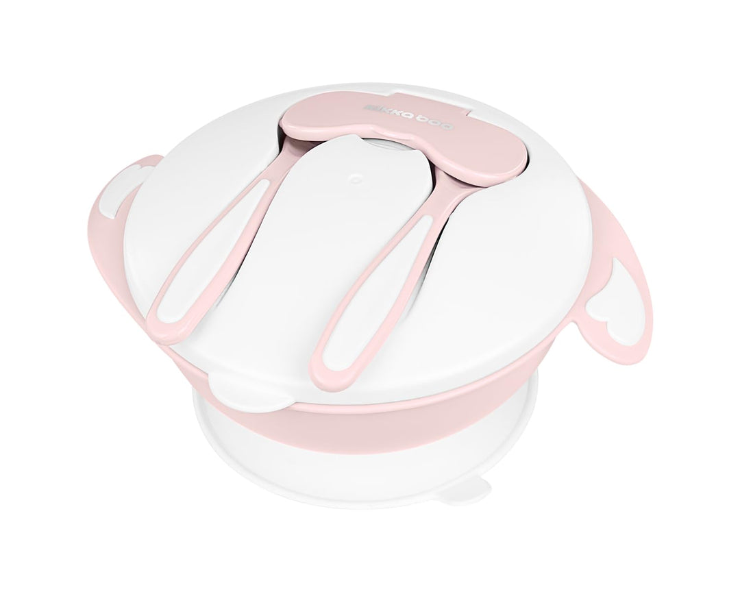 Kikkaboo Geschirr-Set, 4 in 1, Unisex Rosa, Rosa