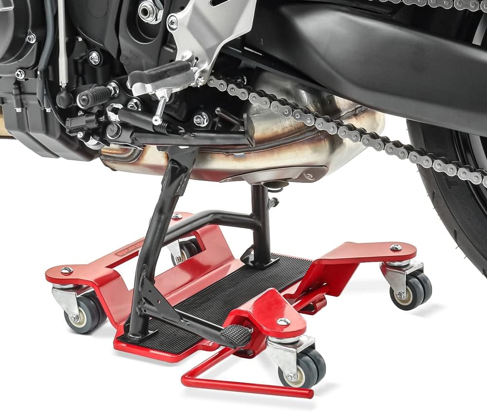 ConStands Central Mover - Motorrad Rangierhilfe für Honda @ 125/150,Africa Twin XRV 650/750,Black Wi