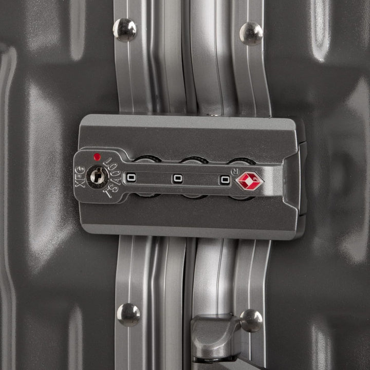 Travelhouse London Boardkoffer S-55cm · Aluminium Rahmen · Polykarbonat Hartschale · 2X TSA Zahlensc