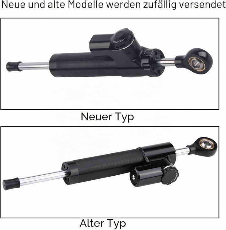 Keenso Motorrad CNC Lenkungsdämpfer, Universal Dämpfer Stabilisator Linear umgekehrt mit Montagehalt