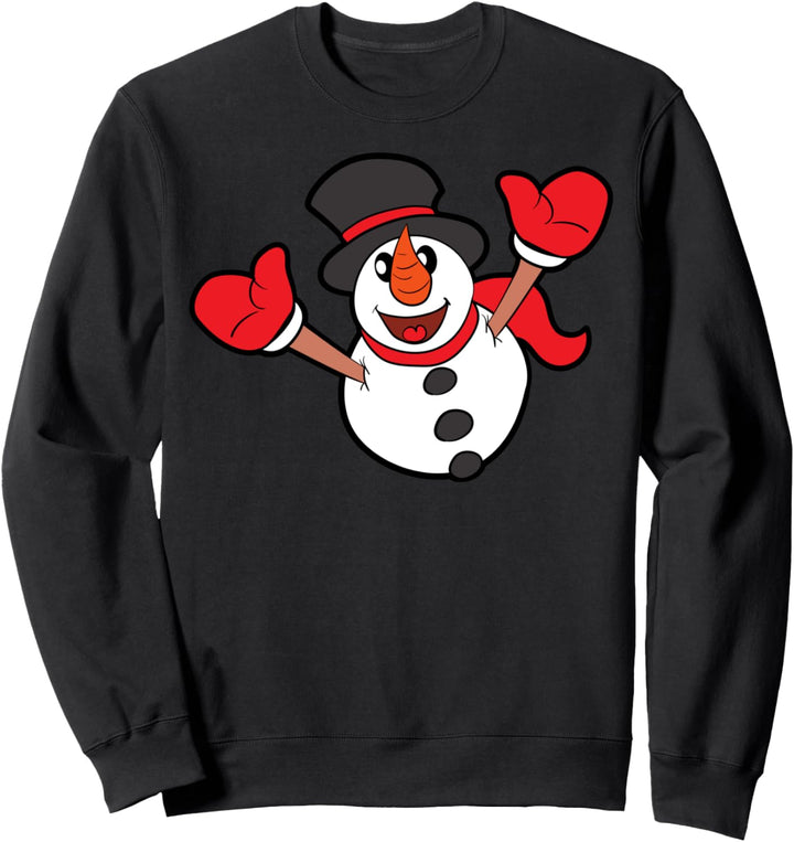 Schneemann Schnee Winter Wintermotiv Weihnachtsmotiv Sweatshirt