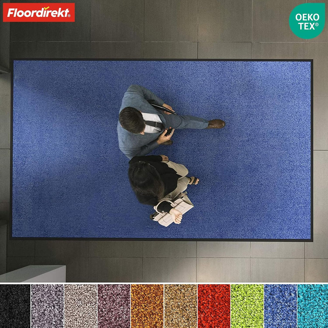Floordirekt Schmutzfangmatte Rhine - waschbare & leistungsstarke Fussmatte - Sauberlaufmatte mit Rut