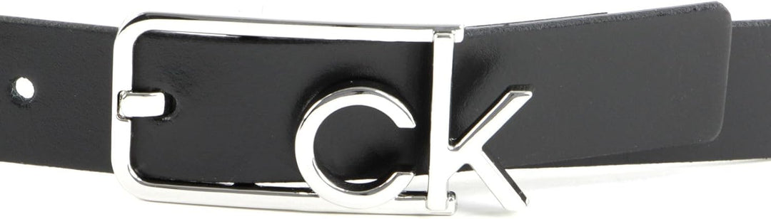 Calvin Klein Big CK Square Buckle Belt W90 Black