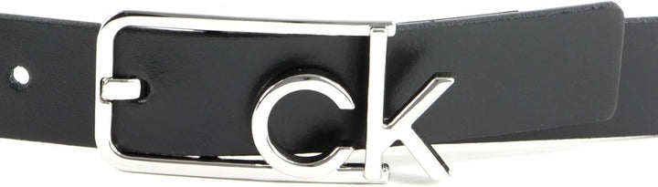 Calvin Klein Big CK Square Buckle Belt W90 Black