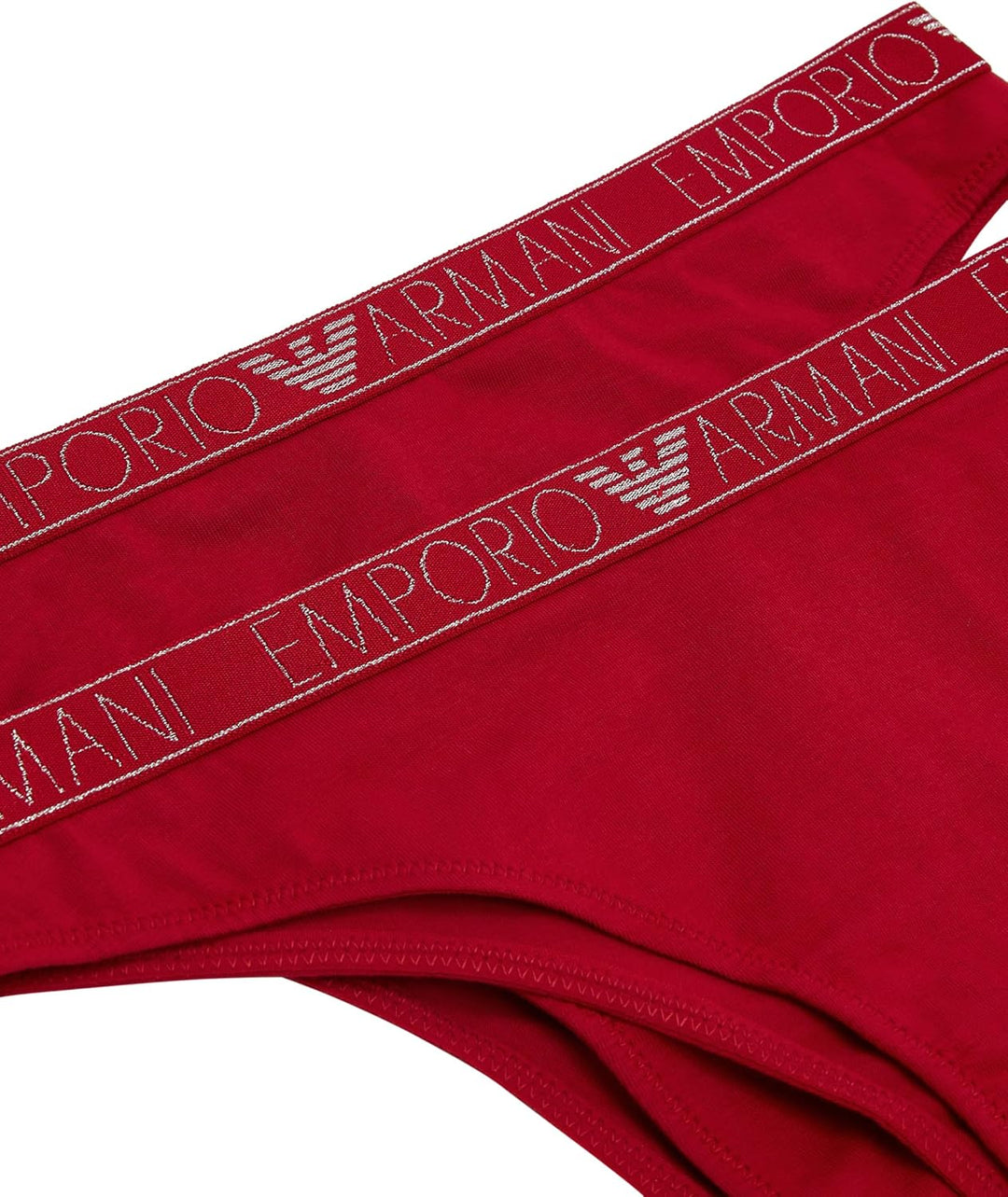 Emporio Armani Damen 2-Pack Brief Unterwäsche (2er Pack) XS Ruby, XS Ruby