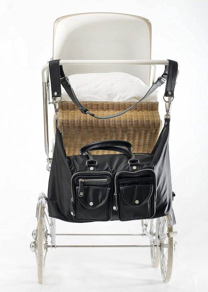 Petit Amour Designer Wickeltasche Set Leder Baby- Tasche Einheitsgrösse Schwarz, Einheitsgrösse Schw