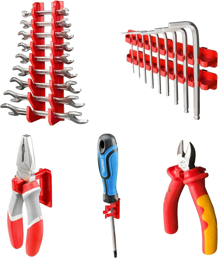 SimpleThing Lagersystem Werkstattregal | 115 x 78 cm | | Wandregal mit Werkzeughalterungen - Wandpla